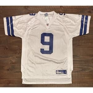 Vintage Dallas Cowboys Jersey Boys XL NFL Football Tony Romo Reebok